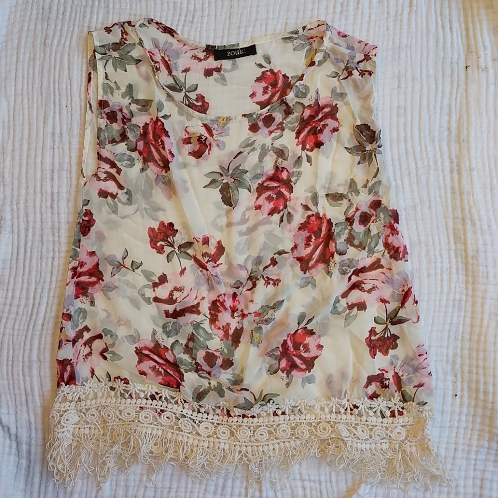 Boho Sheer overlay shirt